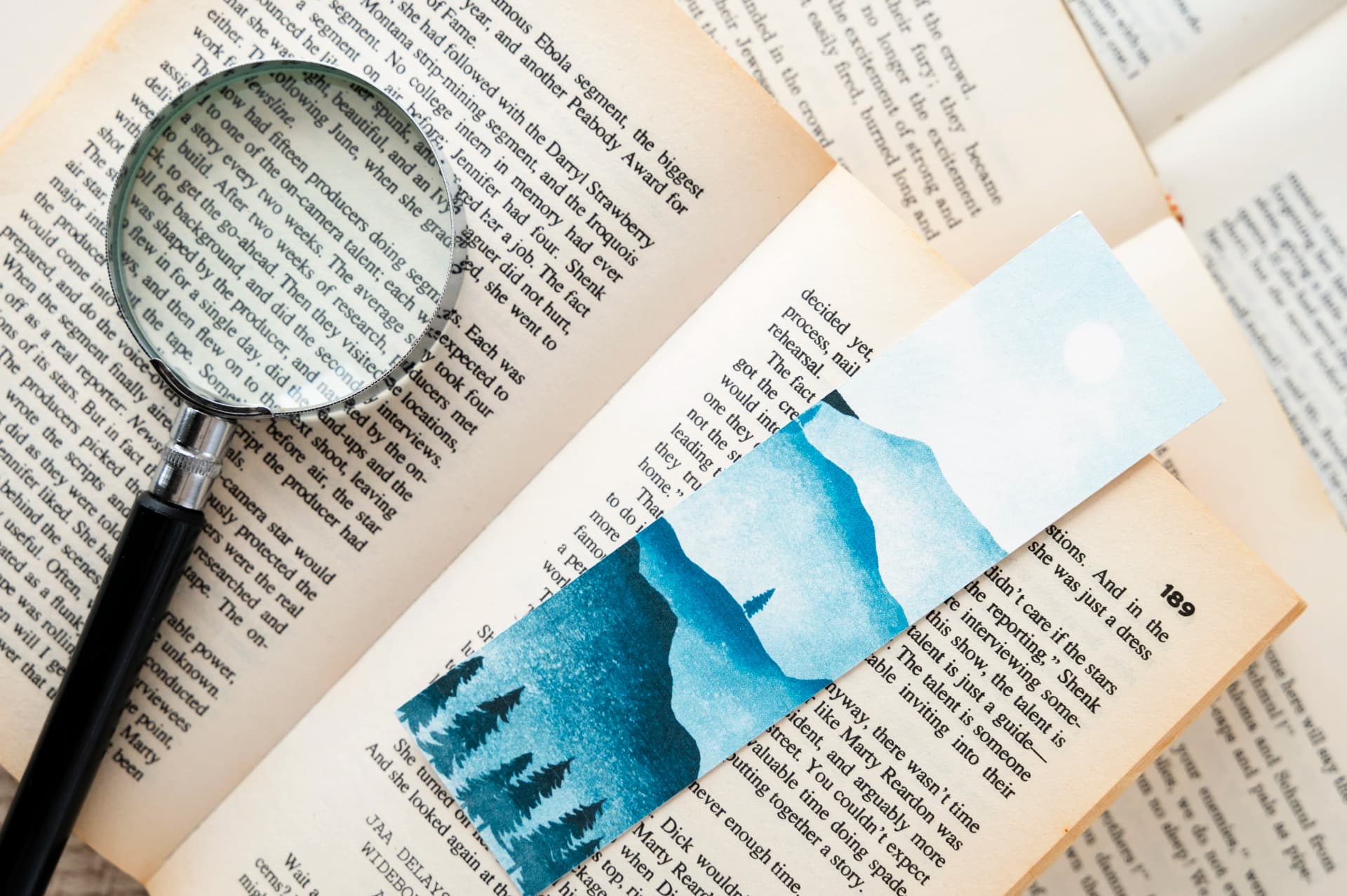 A magnifying glass over a trading contract, highlighting fine print.
